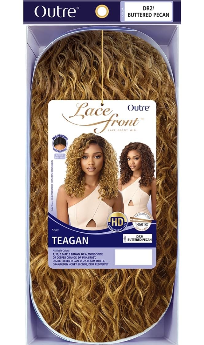 Outre Lace Front Wig HD Transparent Pre-Plucked Lace Parting TEAGAN (DRFF/RDVV)
