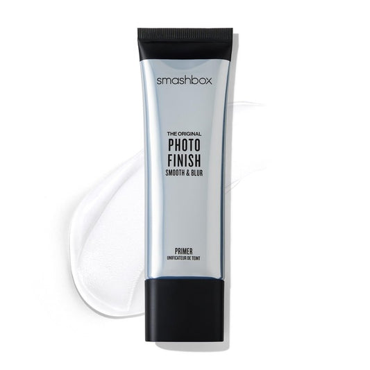 Smashbox Photo Finish Smooth & Blur Primer | Instantly Smooths Fine Lines and Pores for All Skin Types | Vitamins A & E Makeup Base with Blurring, 1.7 Fl Oz