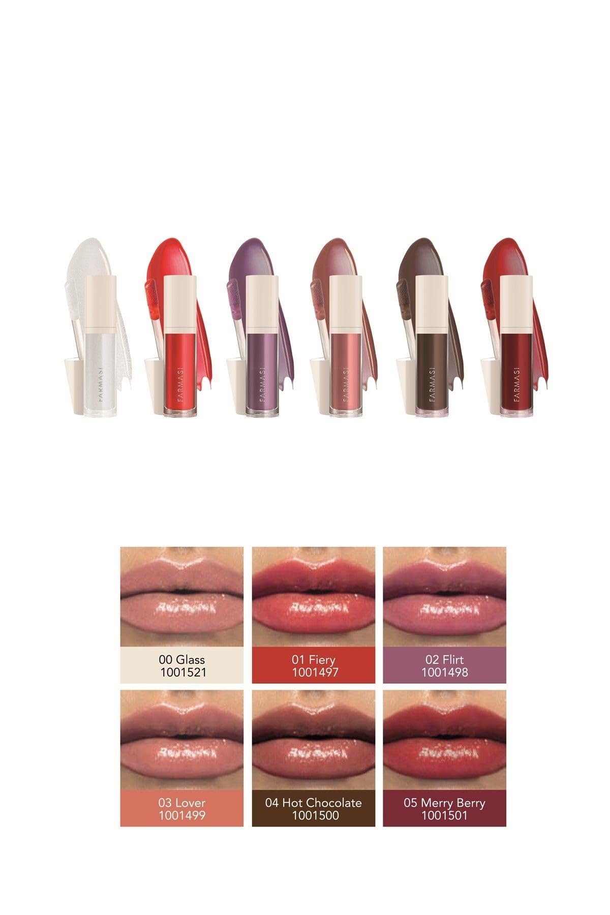 FARMASi Tinted Lip Plumper, Plumping Lip Gloss, Promoting Natural Circulation for Fuller, Younger Looking Lips, Hydrating, High-Shine, Volumizes, Lover