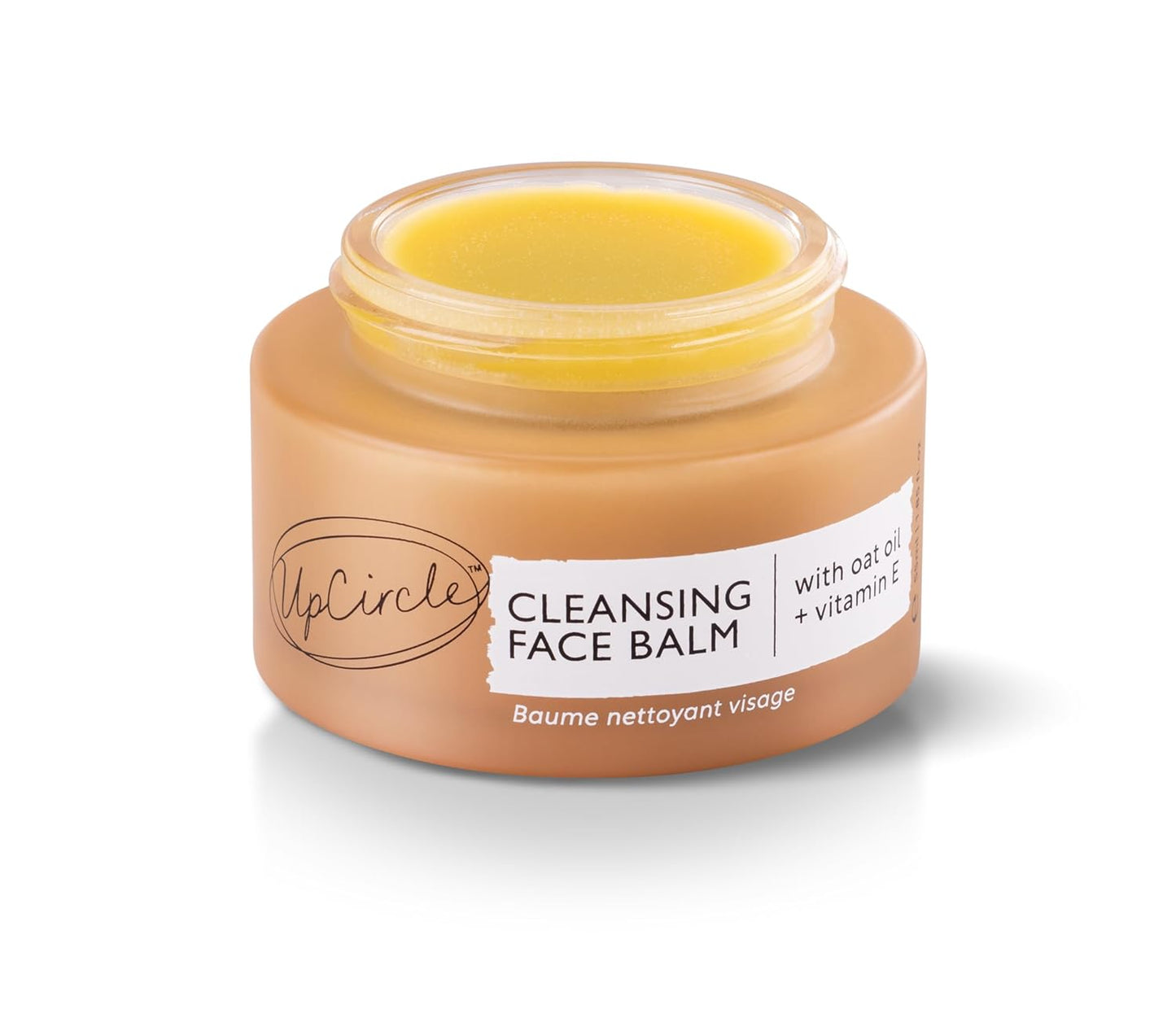 Upcircle Cleansing Face Balm - Natural Makeup Remover with Apricot Oil | 1.7oz Vegan Formula, Sea Buckthorn & Rosemary