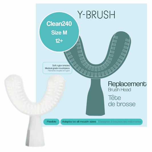 Y-Brush Clean240 Replacement Brush Head - Ultra, Essential - Adult 12+