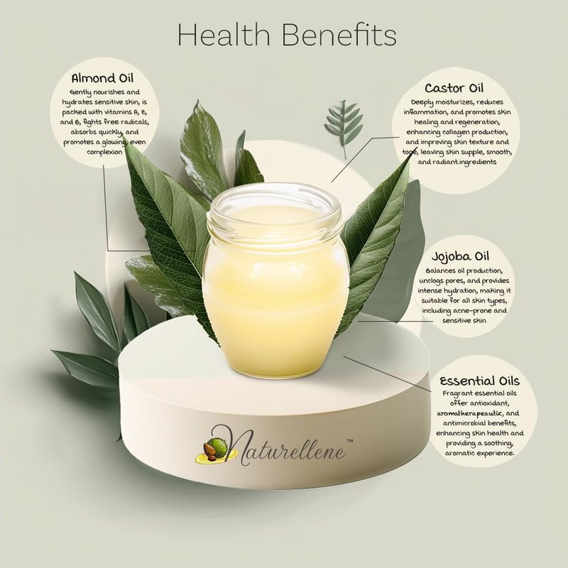Sandalwood Natural Lotion - Organic Body Moisturizer & Face Cream with Jojoba Oil | 6 fl oz