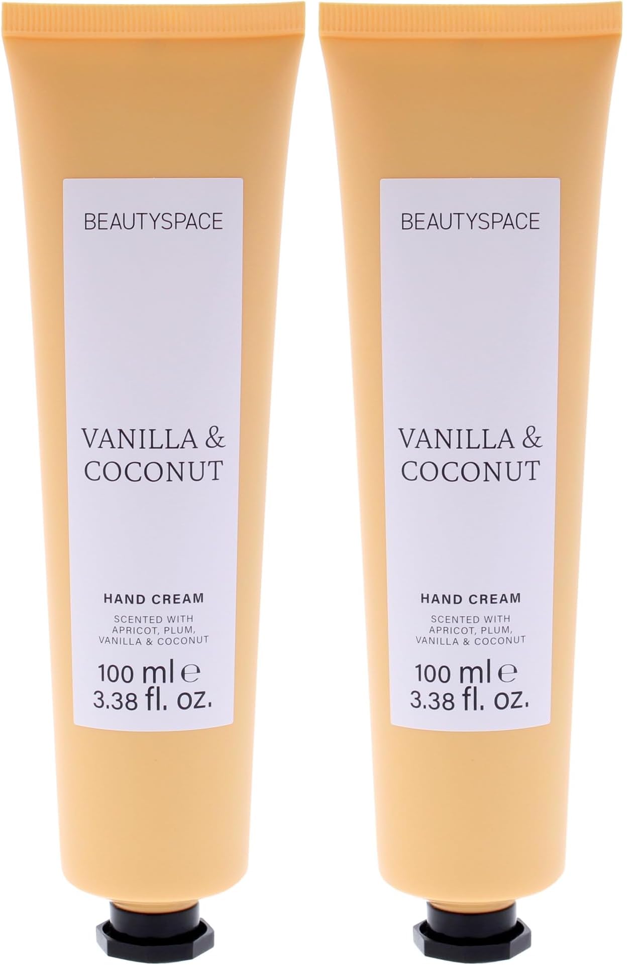 SpaceNK Beauty Space Hand Cream - Vanilla and Coconut for Unisex - 3.38 oz Cream (Pack of 2)