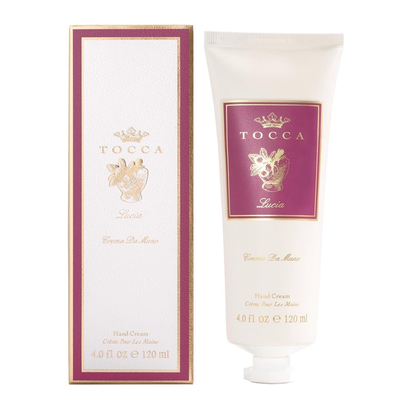 Tocca Hand Cream - Lucia 4 oz | Moisturizing Floral Formula with Italian Lemon, Fig & Vetiver