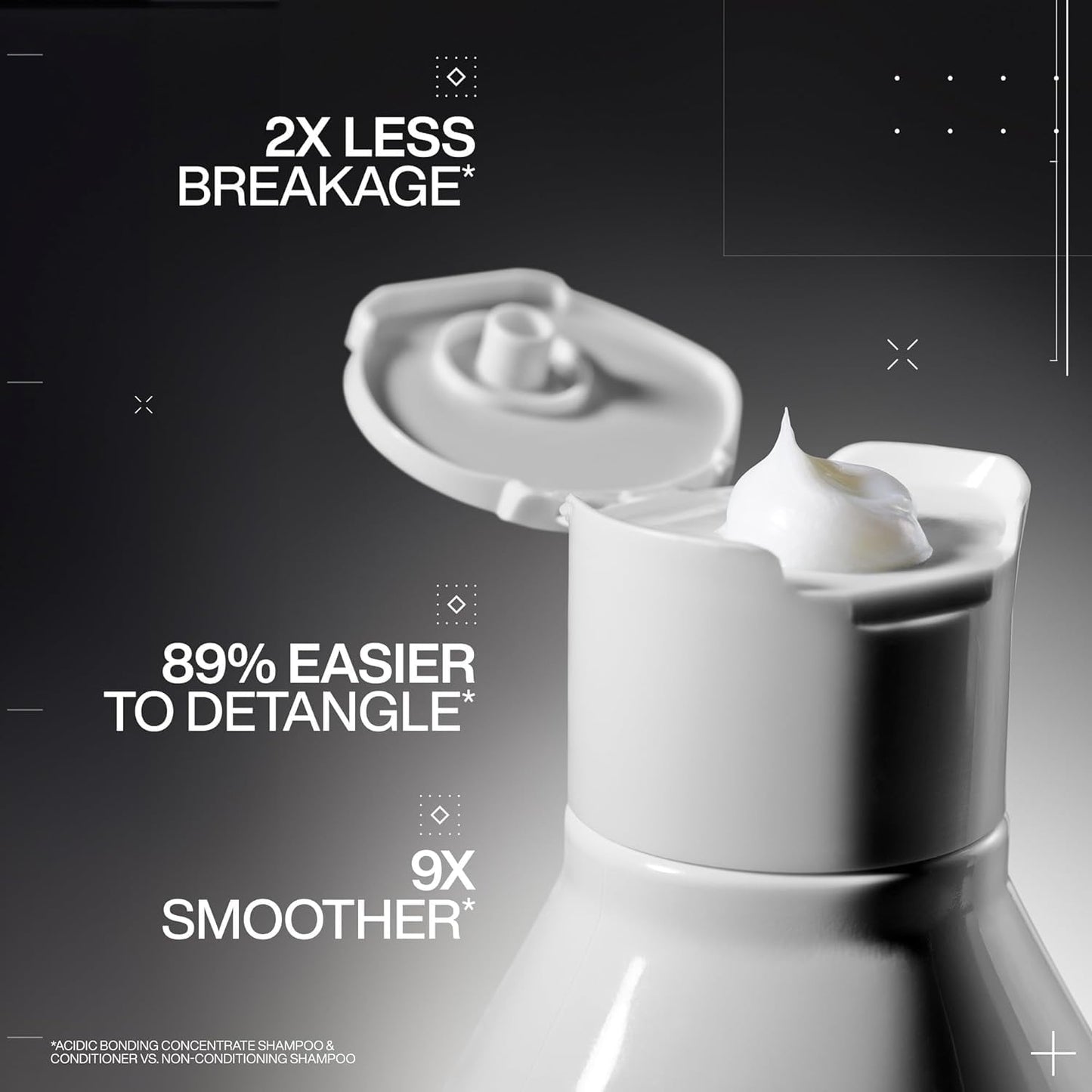 Redken Acidic Bonding Concentrate Conditioner - Repair Damaged Hair, Strengthens Weak & Brittle Strands | Sulfate-Free, With Citric Acid