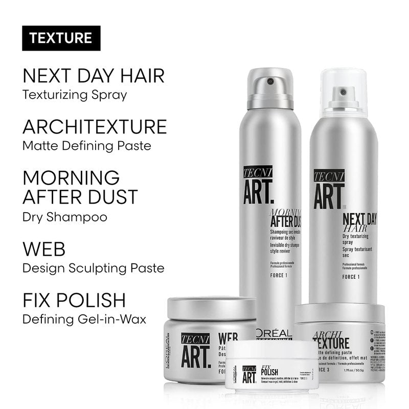 L'Oréal Professionnel Paris Flex Web Texture Paste - Strong Hold Pomade and Styling Gel For All Hair Types, Packaging May Vary