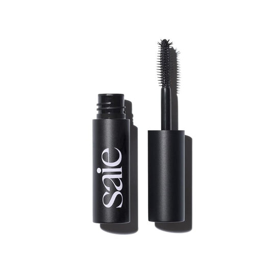 Saie Mini Mascara 101 | Lash Lengthening Mascara for Bold, Lifted Lashes - Nutrient-Rich Formula - Black (0.17 oz)