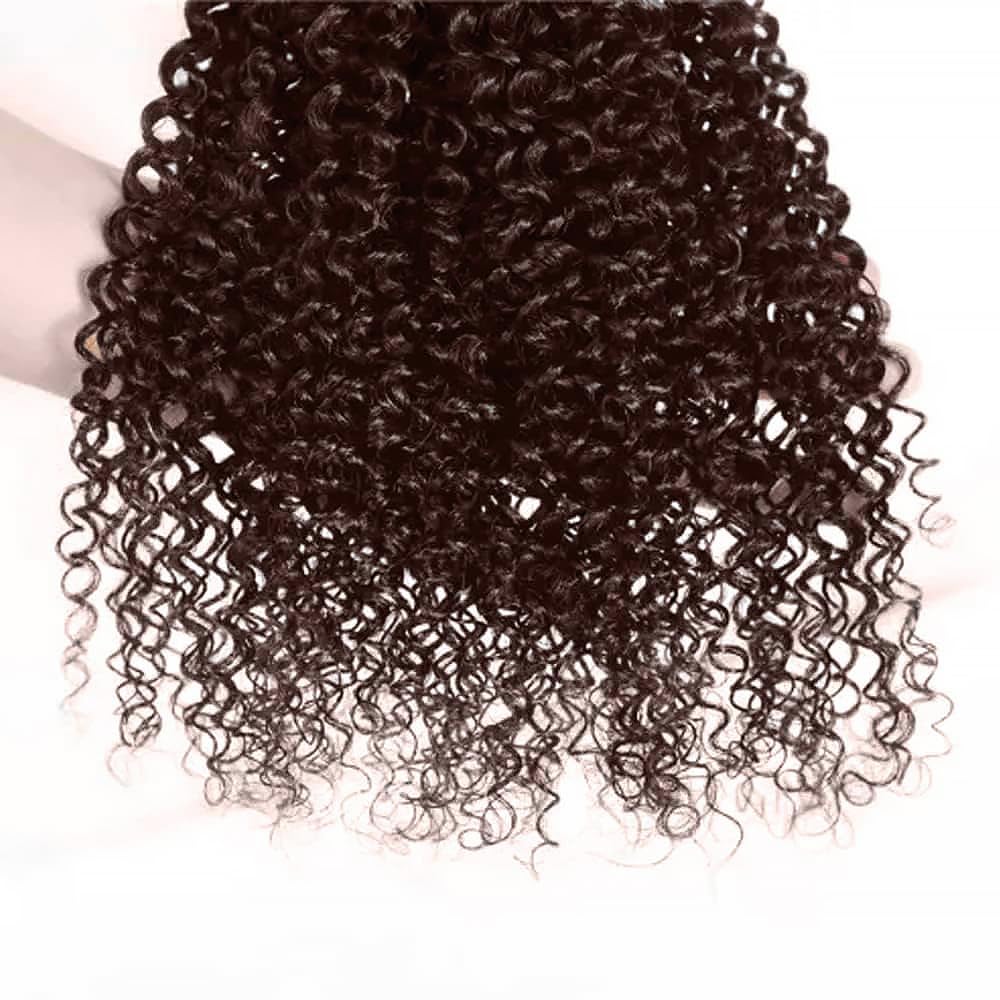 Curly Wave Human Hair Bundles 14 16 18 Inch #4 Chocolate Brown Bundles Human Hair 12A Unprocessed Native Virgin Hair 100/PC 3 Extensions Wet and Wavy Weave for Women