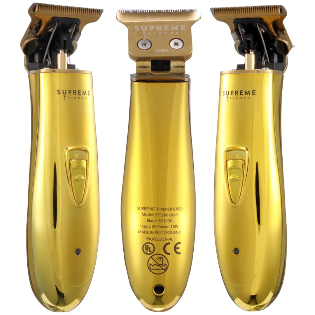 Supreme Trimmer T Shaper Men’s Barber Trimmer | 90 Min Run Time, Low Noise & Vibration | Liner Trimmer for Sensitive Skin, Autistic Kids & Elderly | ST5200