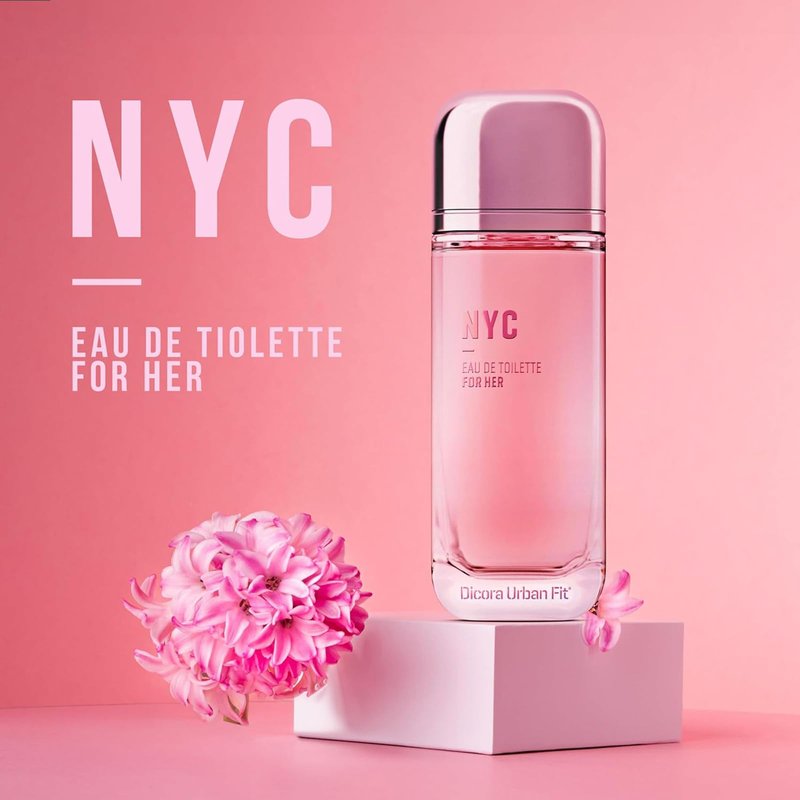 Dicora Urban Fit NYC Perfume for Women - Notes of Bergamot, Tangerine, Patchouli, Tonka Bean, Lavender, and Vanilla - 5.07 oz EDT Spray
