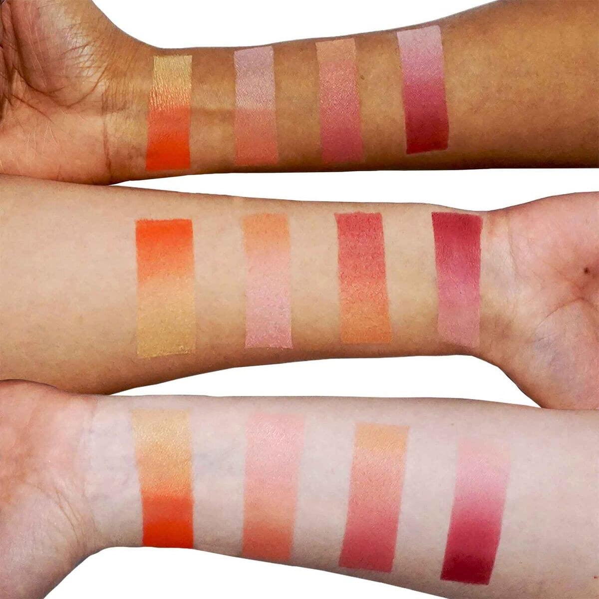 Kevyn Aucoin The Neo-Blush - Gradient Trio Richly-Pigmented, Lightweight Powder Cheek Blush & Highlighter Makeup Palette with Pearl, Satin, and Matte Finishes, Sunset, 6.8 g