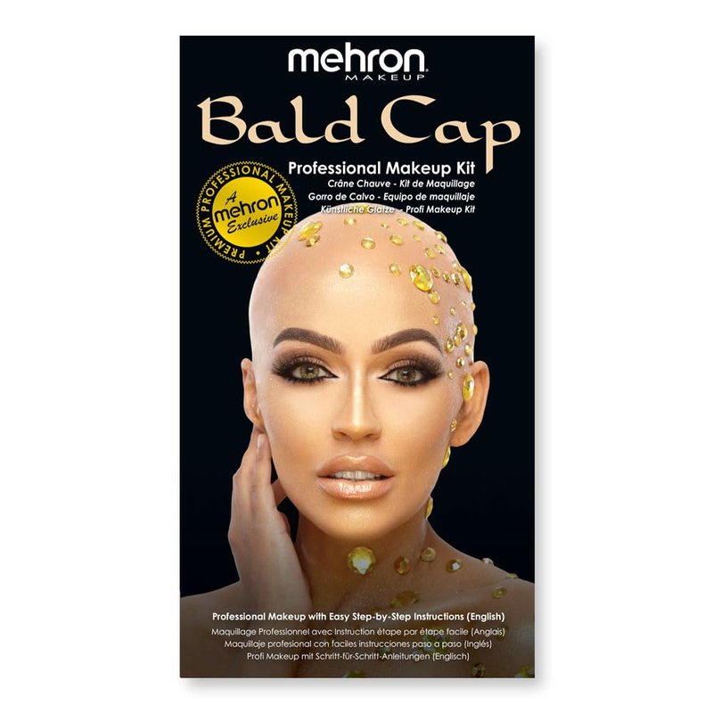 Premium Character Makeup Kit for Halloween & Cosplay - Complete Set with Tools & Instructions | Bald Cap Included
