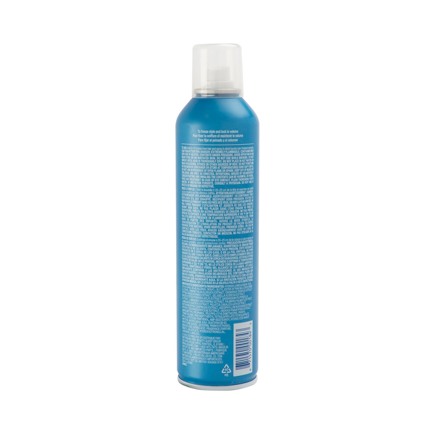 Aquage Freezing Spray - Extra Hold Hairspray for Women & Men - Professional Hair Spray with Anti Humidity Protection and Maximum Shine (10 oz)
