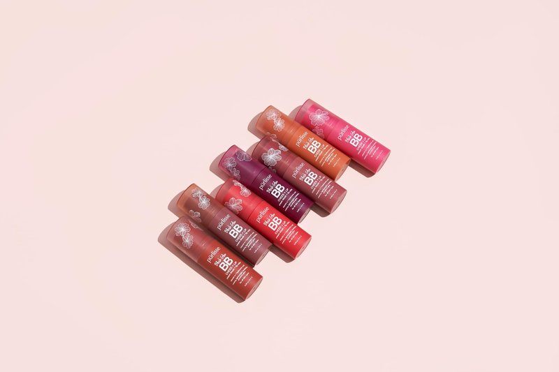 pūrlisse Blush Glow BB Lip and Cheek Tint - Hydrating & Buildable 2-in-1 Cream Blush Stick for Cheeks & Lips - Formulated with Nourishing Vitamin E & Hyaluronic Acid - Moving Mauve (.28 oz)