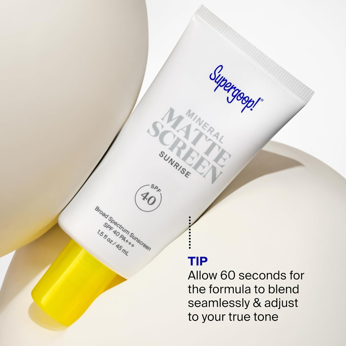 Supergoop! Mineral Mattescreen SPF 40 - Oil-Free, Broad Spectrum Sunscreen | Minimizes Pores & Controls Shine