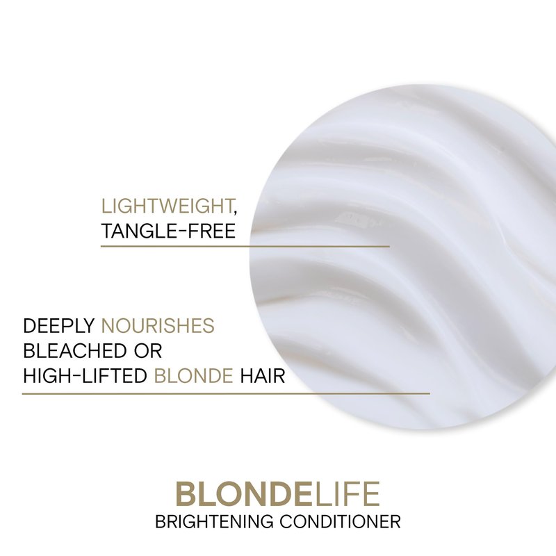 Joico Blonde Life Brightening Conditioner | For Blonde Hair | Illuminate Hydration & Softness | Add Softness & Smoothness | Sulfate Free | With Monoi & Tamanu Oil | 33.8 Fl Oz