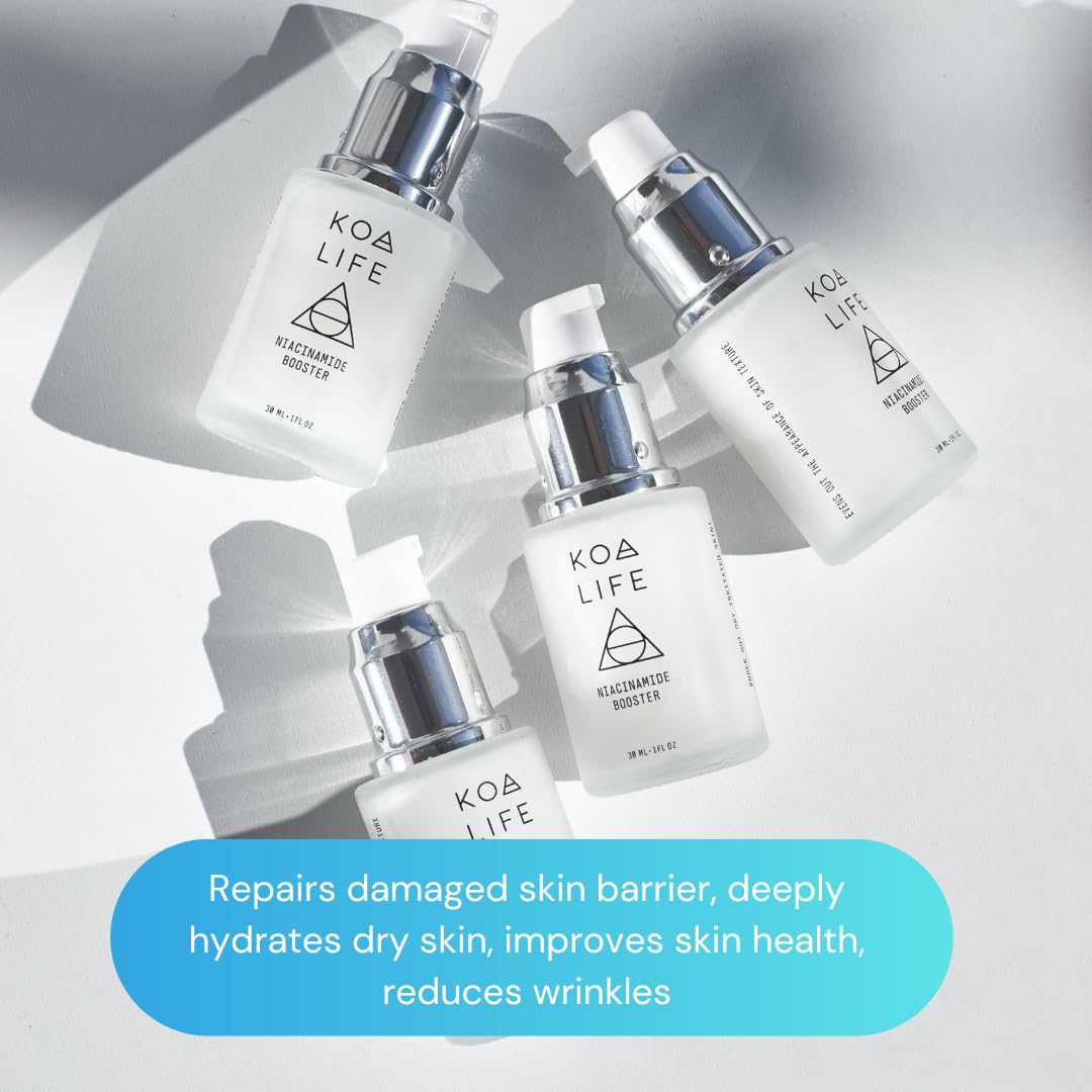 Koa Life - Niacinamide Serum, Hyaluronic Acid Serum For Face, Face Serum, Hydrating Serum, Ultra Hydrating Face Serum, Face Serum For Women, Anti Aging Skin Care, Skincare Serum, Smooth Skin - 1 Fl Oz