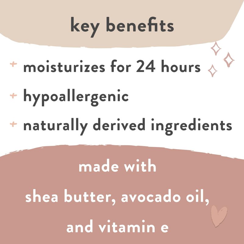 The Honest Company Mama Sweet Curves Moisturizing Body Lotion for Sensitive Baby Skin Plant-Based Shea Butter Avocado Oil 8 fl oz