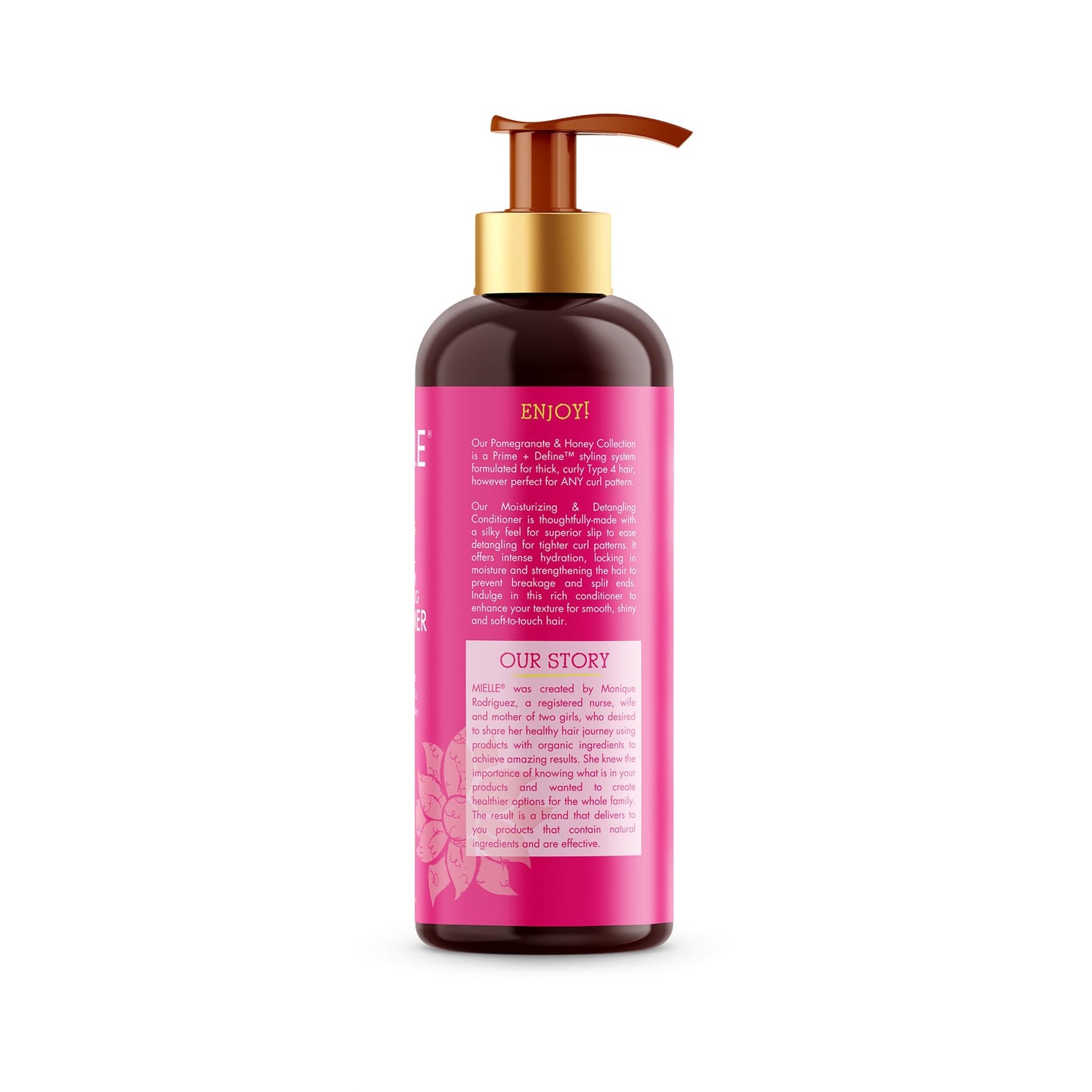Mielle Organics Pomegranate & Honey Detangling Conditioner for Curly Hair - Deep Moisturizing Conditioner to Help Strengthen Strands, Prevents Breakage and Split Ends & Improves Hydration (32 Fl Oz)