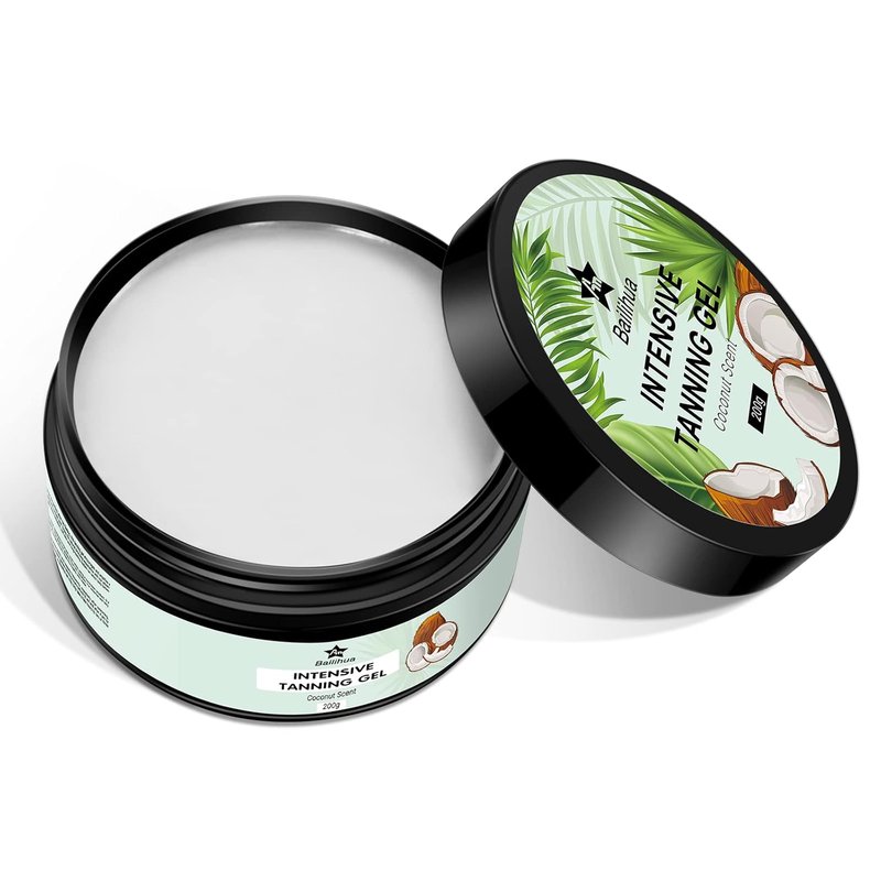 Tanning Accelerator Gel - Coconut Scented Tanning Cream for Deep, Radiant Color | 8 oz
