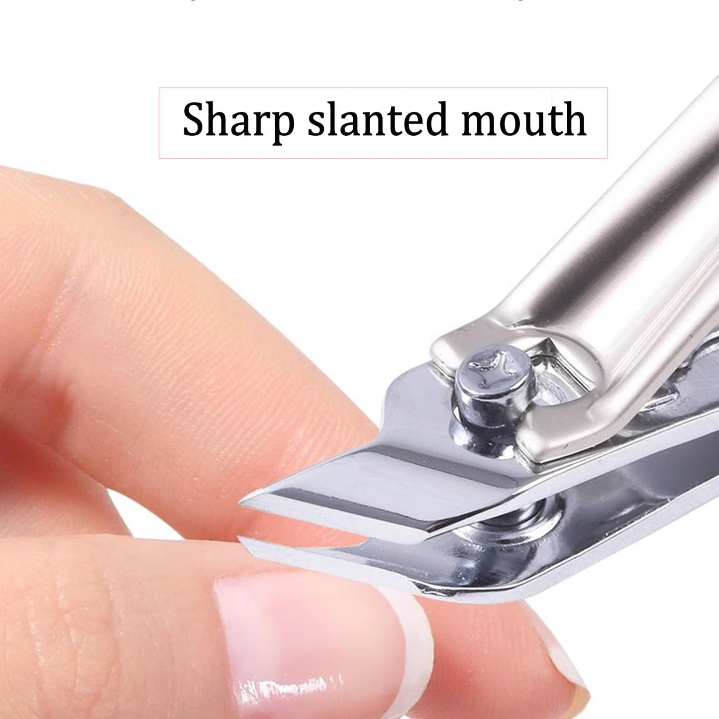 Nail Clipper Set, 4PCS Stainless Steel Toenail Clippers for Thick & Ingrown Nails - Nail Clippers for Men & Women, Heavy Duty Grooming Kit with Nail File