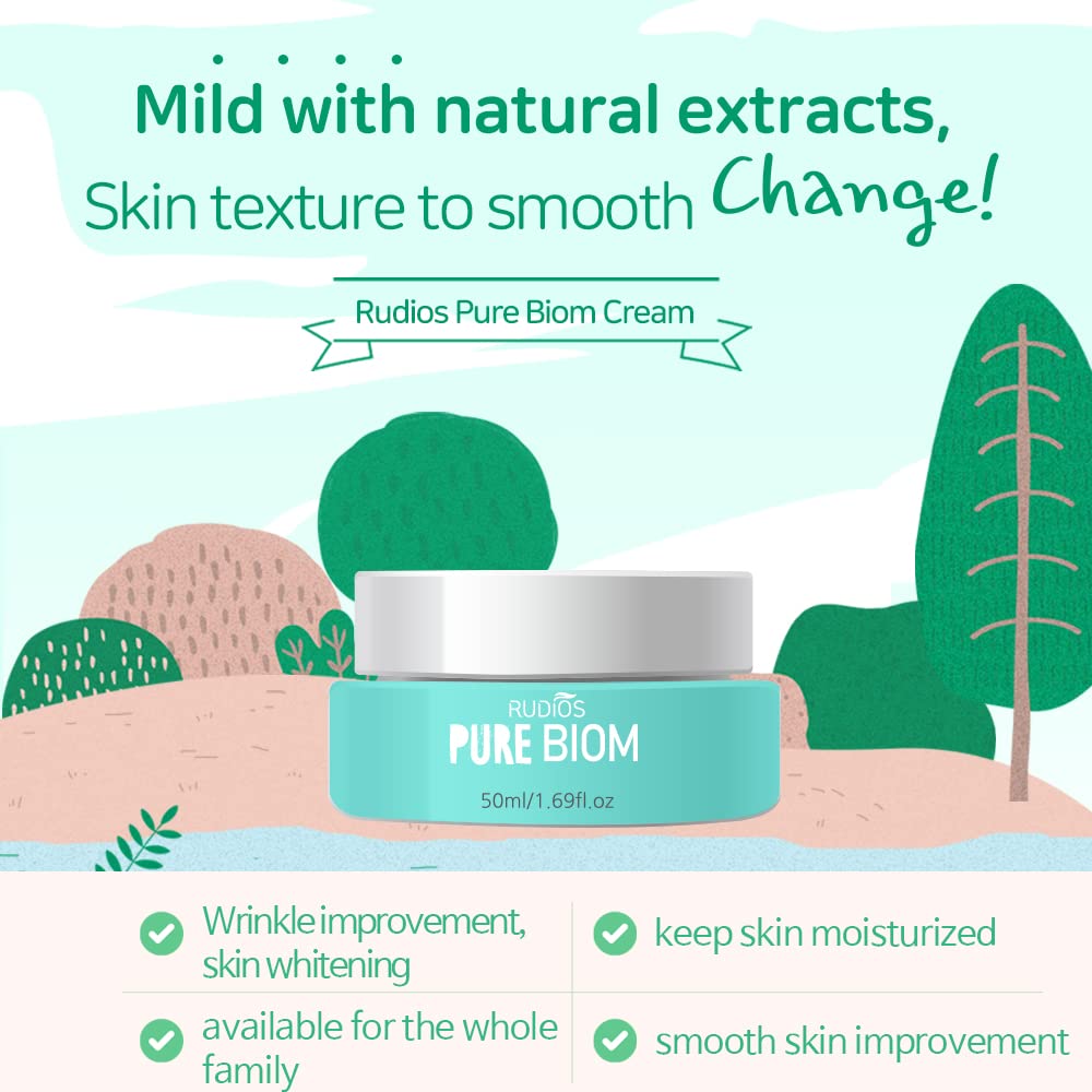 RUDIOS Pure Biom Facial Moisture Cream (50ml 1.69 fl oz)