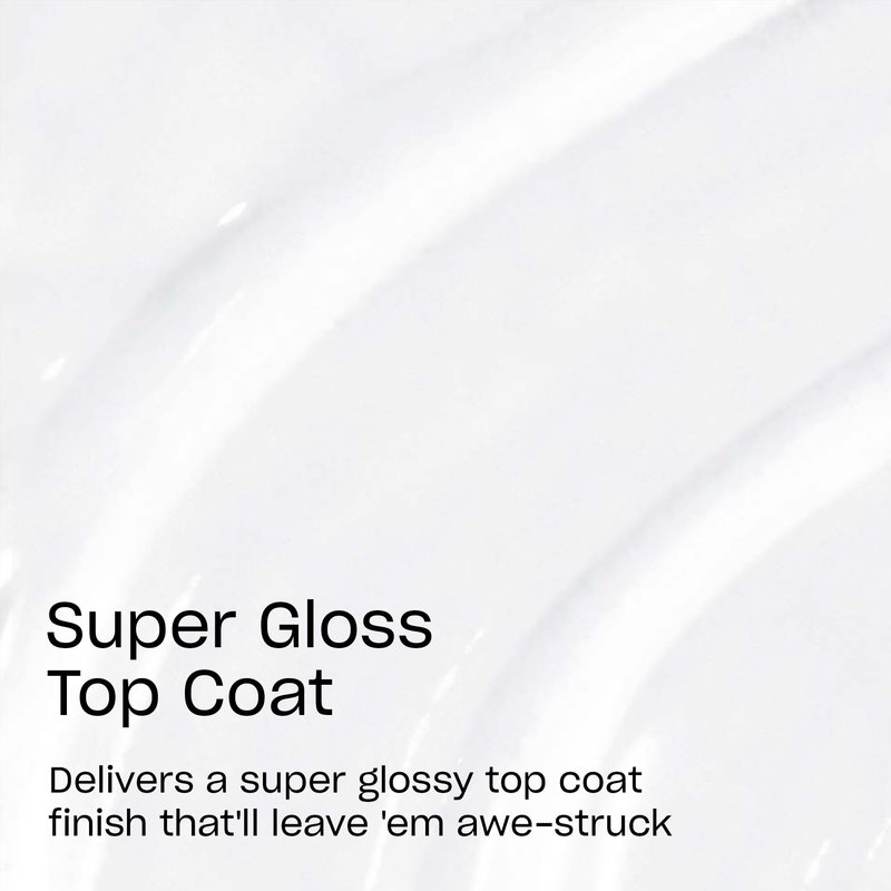 OPI GelColor Super Gloss Top Coat | LED Cure Gel Nail Polish with High Shine Finish | Protects Color, Scratch-Resistant & Prevents Chipping | 0.5 Fl Oz