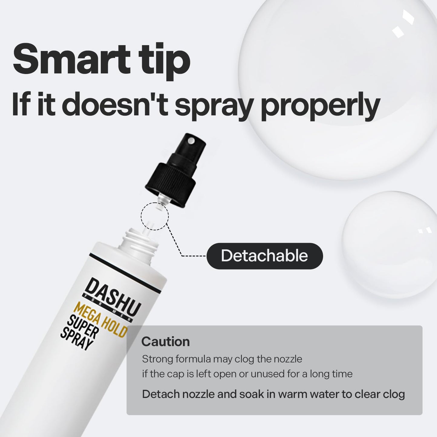 DASHU Hairspray, Mega Hold, Super Hair Spray Extra, Detangler , Long-Lasting , Weather-Resistant, Frizz Ease, Korean Hair Care, 8.45fl oz (Two Bundle)