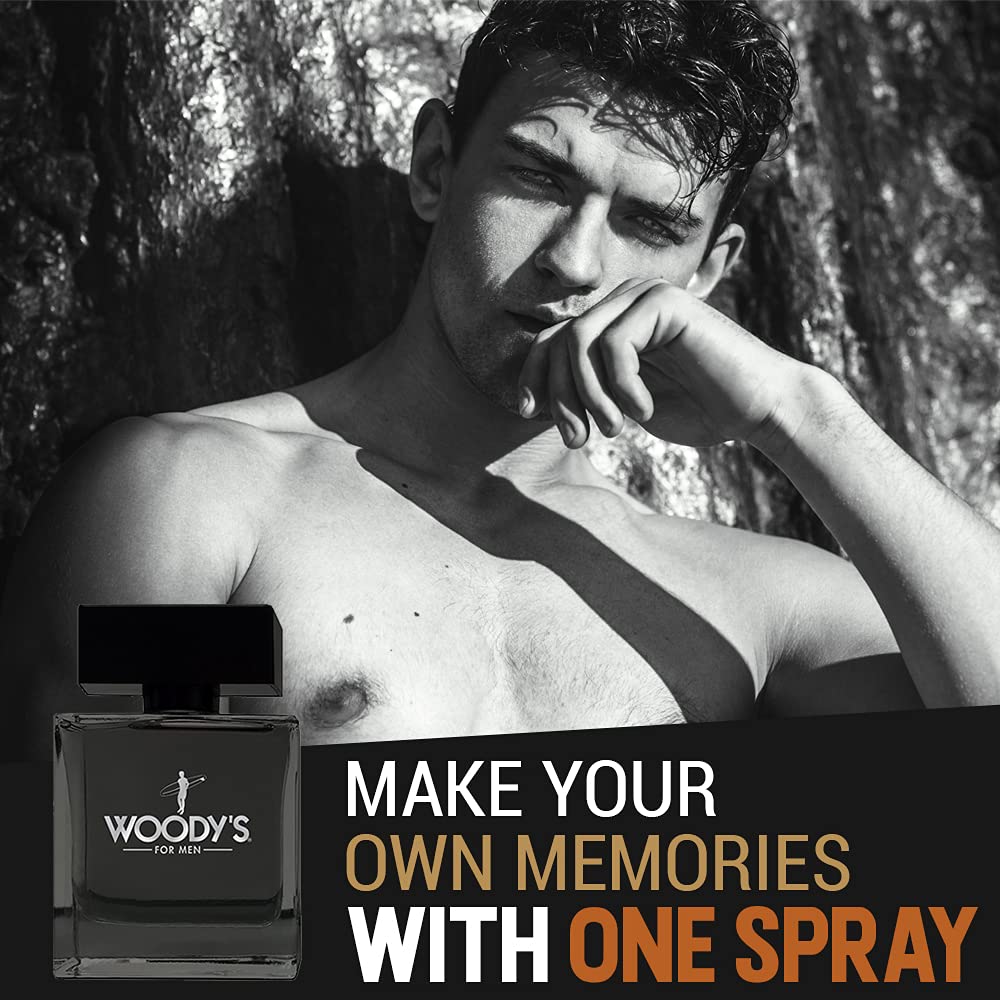 Woody's Cologne for Men Long-Lasting Men's Fragrance with Fresh Scent, Masculine Eau de Toilette for Daily Wear, 3.4 fl oz