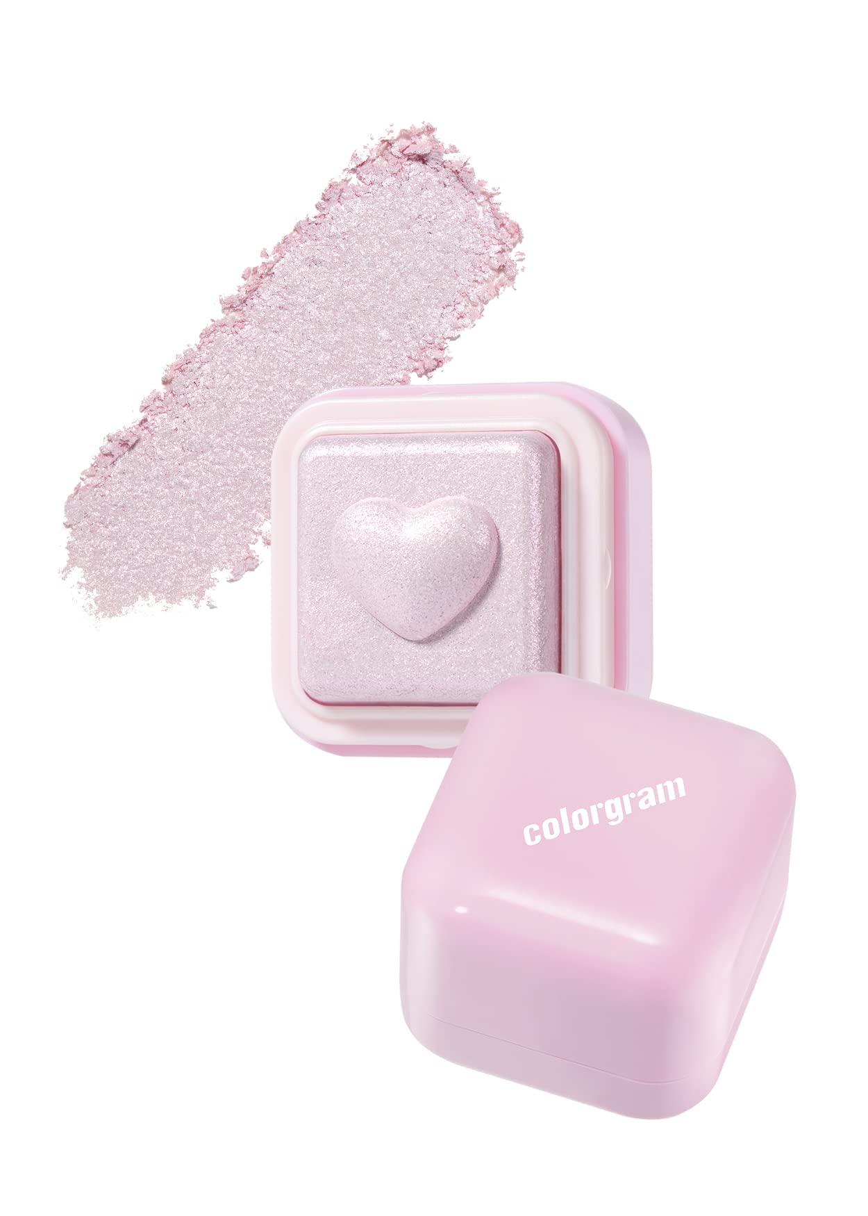 Colorgram Sebum Retouching Blur Pact + Milk Bling Heartlighter 02 Pink Heart Bundle