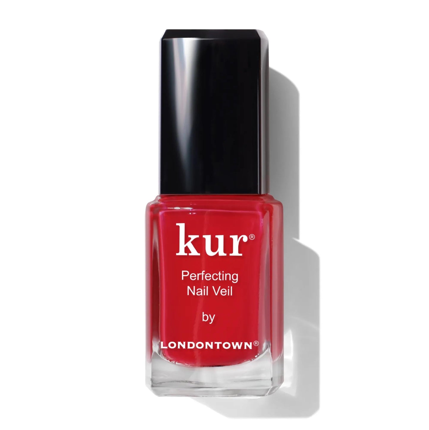LONDONTOWN kur Perfecting Nail Veil, Nail Polish, #8 Sheer Poppy Red