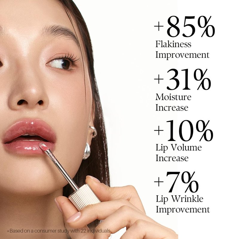d'alba Piedmont Lip Glow Mood Volumizer, Hydrating Lip Gloss with Vegan Ceramide & Vitamin C & E, Fuller Lips, Volumizing Lip Gloss, Glowy Finish, Posh Rose (4 Colors) (0.17 fl oz.)