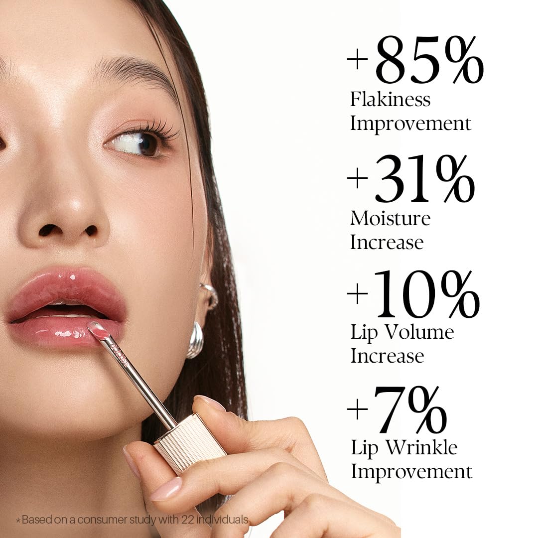 d'alba Piedmont Lip Glow Mood Volumizer, Hydrating Lip Gloss with Vegan Ceramide & Vitamin C & E, Fuller Lips, Volumizing Lip Gloss, Glowy Finish, Posh Rose (4 Colors) (0.17 fl oz.)