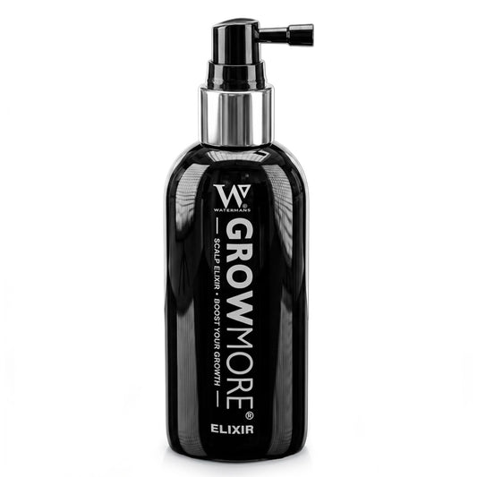 Grow More® Elixir – Leave In Hair Growth Serum for Thicker-Looking Hair & Improved Scalp Condition with Biotin, Caffeine, Rosemary & More – Sulfate-Free Hair Oil for Women & Men, 100mL