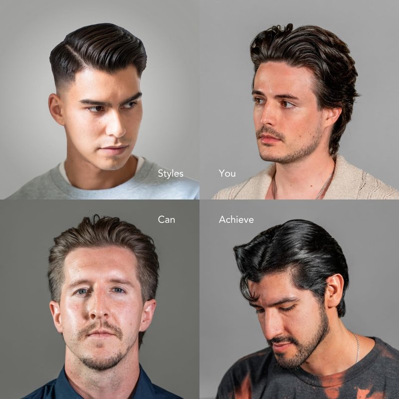 BLUMAAN Hydrating Pomade - Low Shine, High Hold for Quiffs & Pompadours - Water-Based, Easy to Wash | 2.5 oz