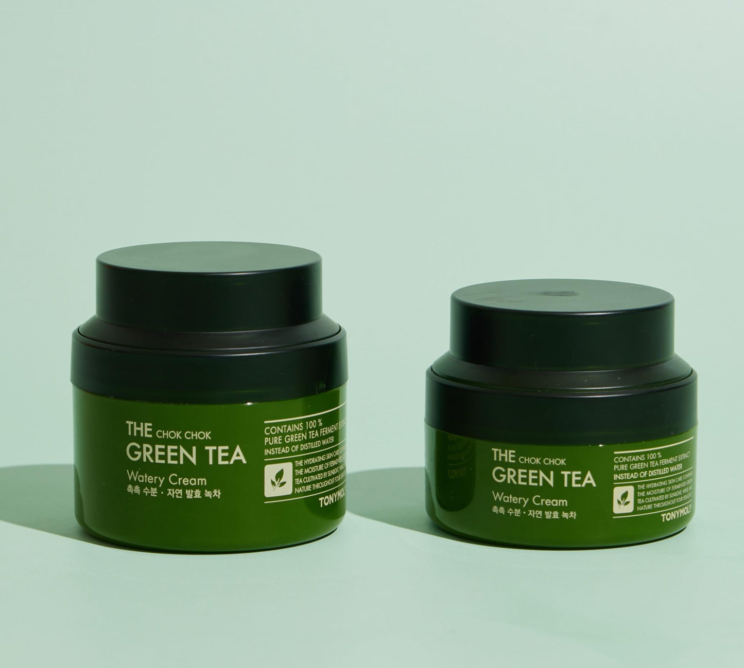 TONYMOLY The Chok Chok Green Tea Watery Moisturizer Cream – Intense Hydration with Fermented Green Tea Extract & Antioxidants, 3.4 oz
