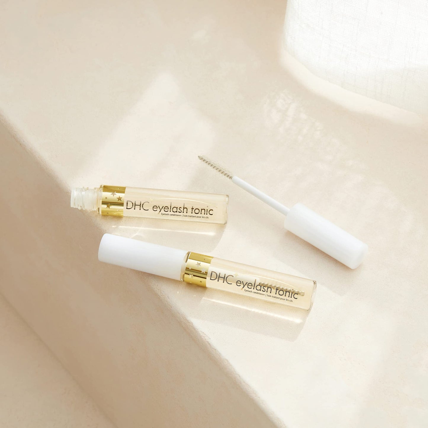 DHC Eyelash Tonic 2 pack, Strenghtening and Conditioning Eyelash Gel, Ideal for brittle lashes or post-extension care, 0.21 fl. oz.