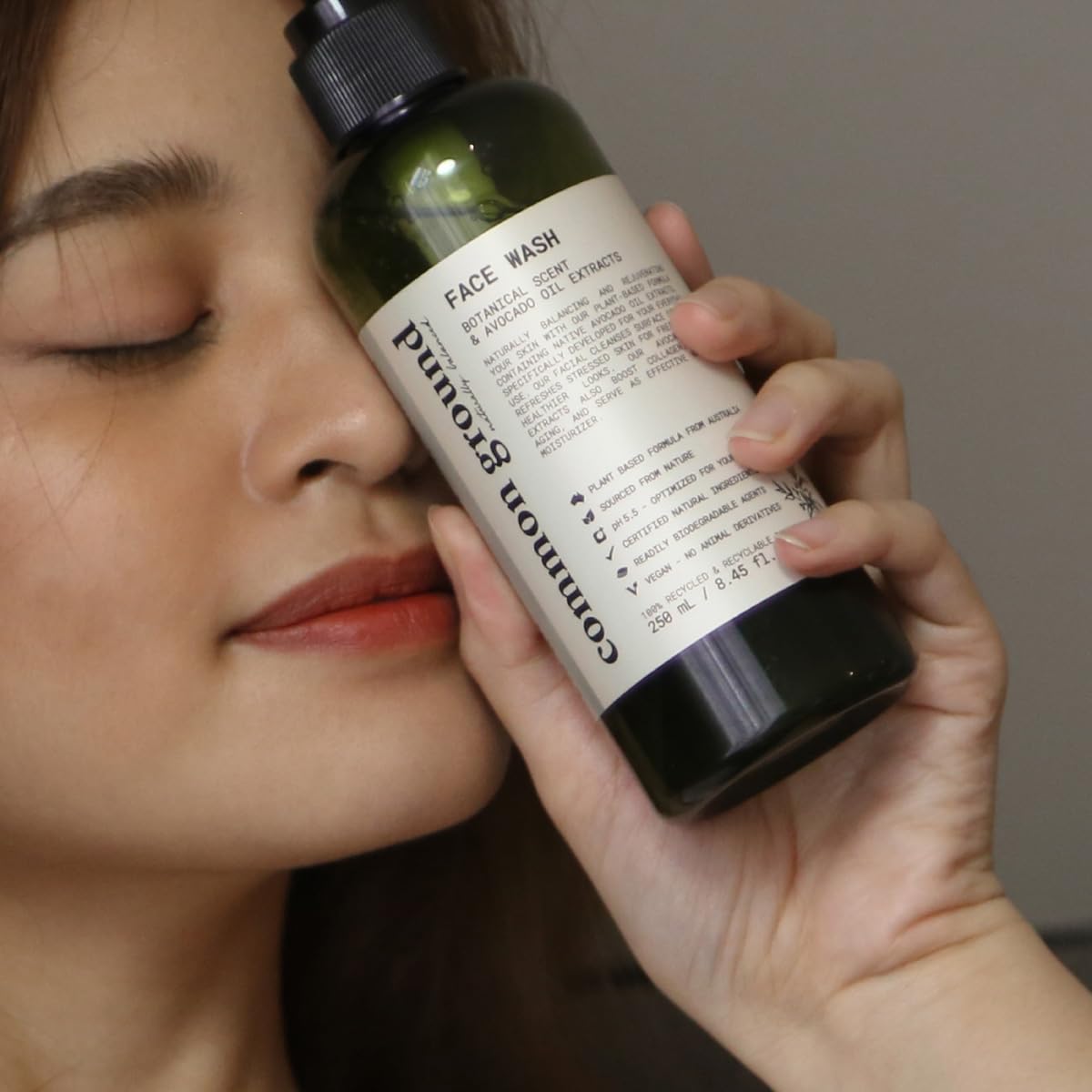 COMMON GROUND Natural Face Cleanser Wash, Paraben & Cruelty Free, Normal, Oily, Dry, Sensitive, Vegan, Plant-Based, pH 5.5, Avocado Oil, Men, Women, All, 8.4 Fl Oz (2 Pack)