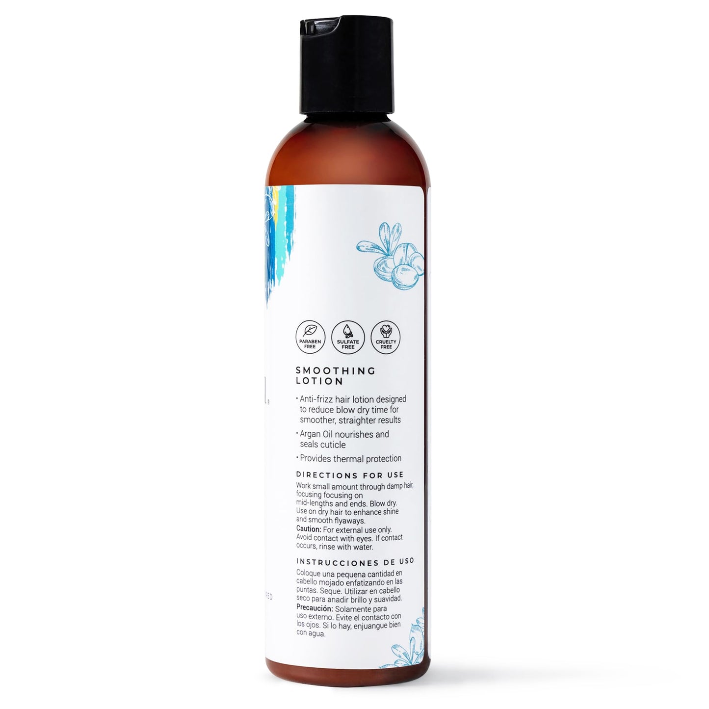 Cibu Smoothing Lotion | Styling Cream for Straightening Hair | At Home Smoothing Treatment | Anti Frizz Creme | Hair Straightener | Flyaway Smoother | 8 Ounces