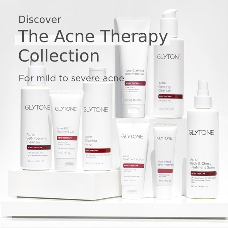 Glytone Chest & Back Acne Treatment Spray | 2% BHA Salicylic Acid & Gluconolactone | Quick-Dry, Fragrance-Free | 8 fl oz