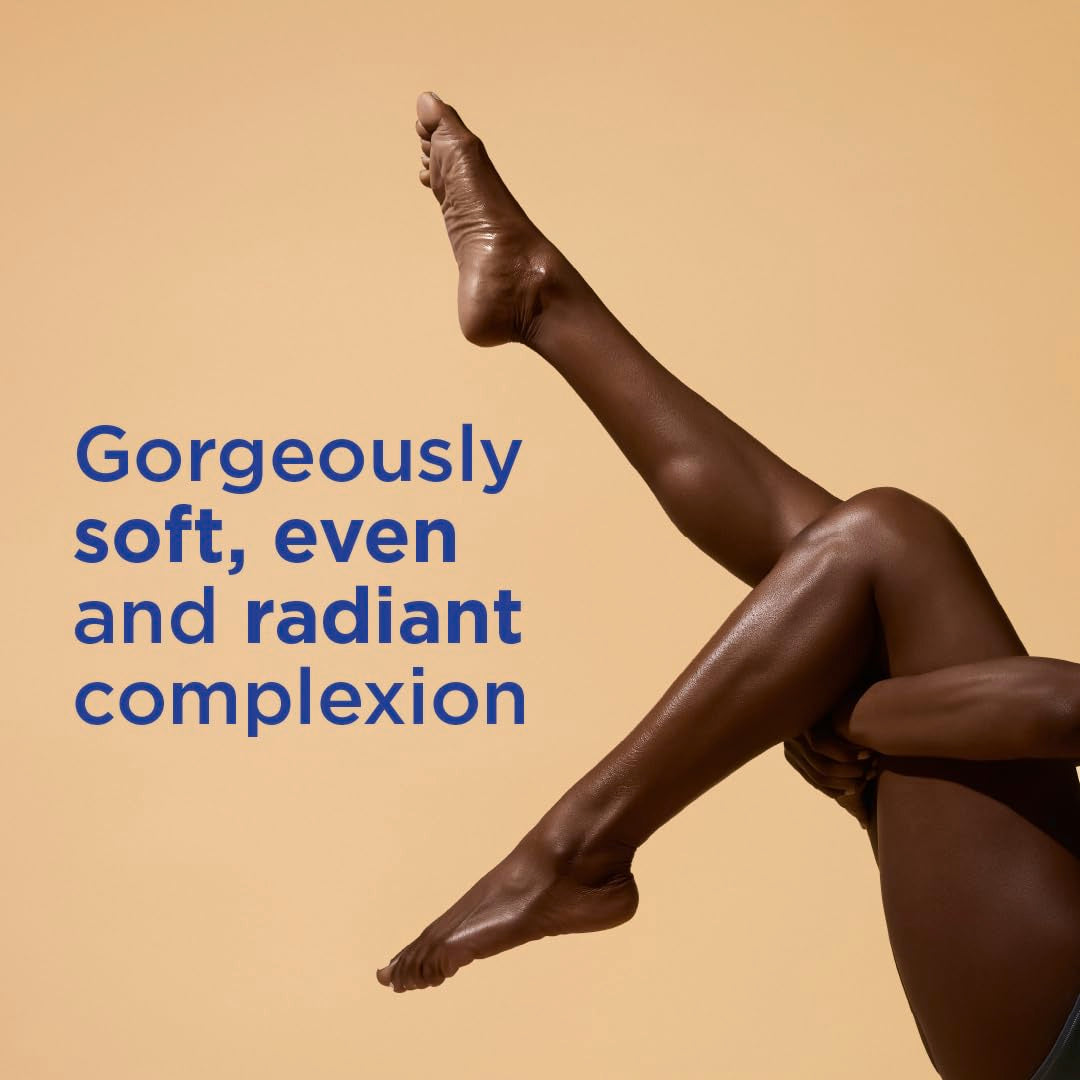 Vaseline Radiant X Even Tone Nourishing Body Lotion With 1% Niacinamide, Coconut Oil, Vitamin C, & Peptides 11 oz & Illuminate Me Shimmering Body Oil Created for Melanin Rich Skin