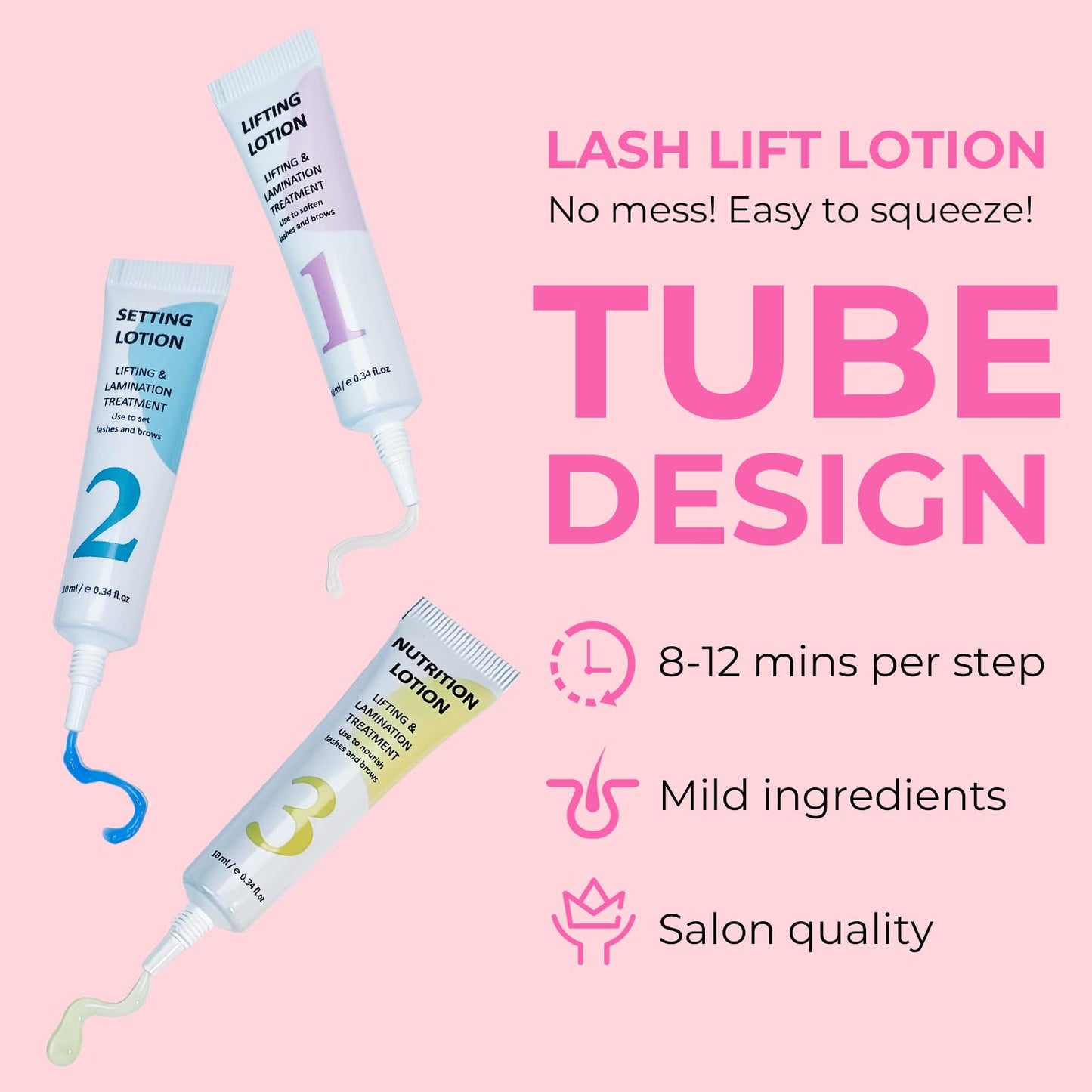 Lomansa Lash Lift Kit for Beginners, At-Home DIY Eyelash Perm with Open Eye Self-Lift Pads, Salon Quality Curl Lasts 4–6 Weeks (Step-by-Step Instructions)
