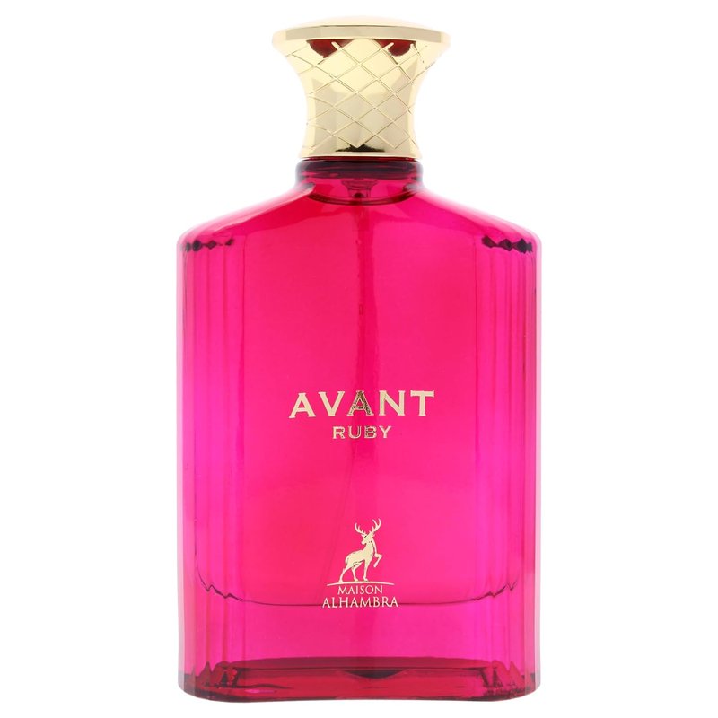 Maison Alhambra Avant Ruby Eau de Parfum Spray - Fruity Floral Musky Scent for Women | 3.4 Ounce (100 ml)