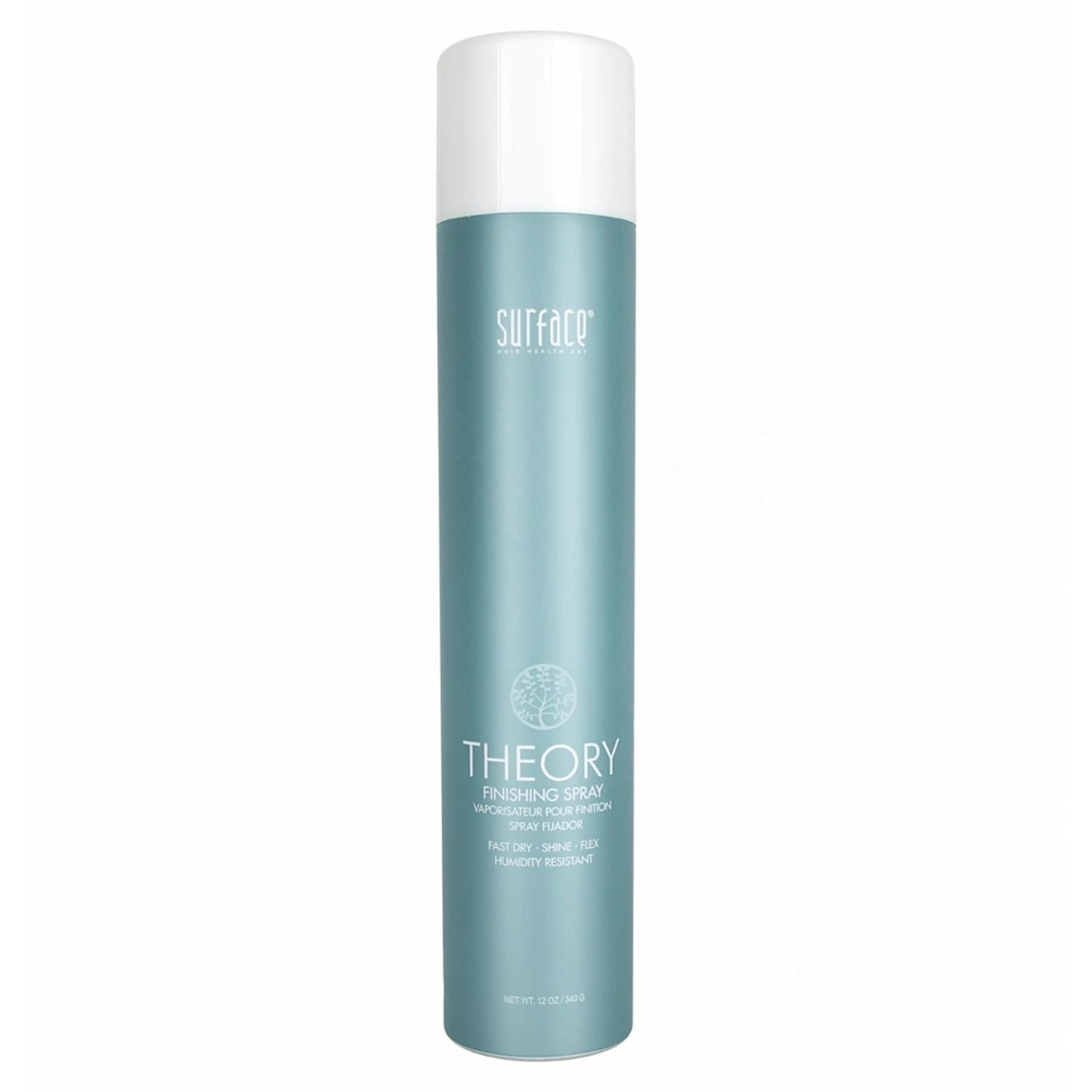 SURFACE Hair Theory Finishing Spray, Medium Hold Flexible Styling Hairspray - Thermal Protection with Medium Shine - Lasting Control, 12 Oz (Packaging may vary)