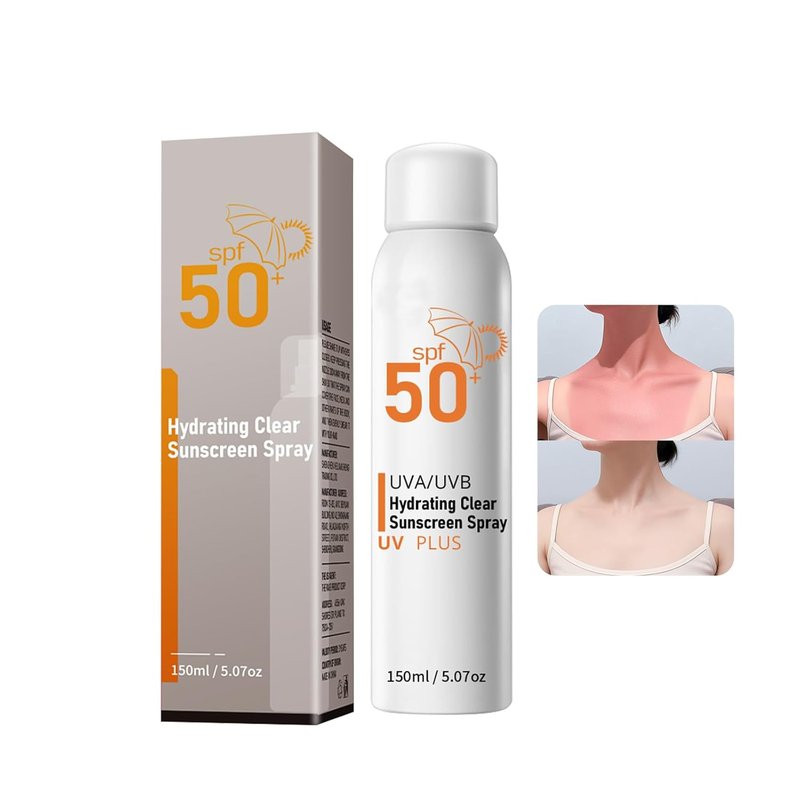 Sunscreen Spray SPF 50+ | Reef Safe Broad Spectrum UVA/UVB Protection, Non-Comedogenic, 5.07oz Travel Size