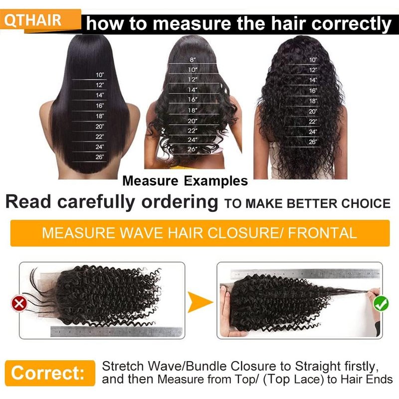 QTHAIR 5x5 Deep Wave HD Lace Closure 16" Invisible Knots 5x5 Swiss Lace Closure Deep Wave Human Hair Pre-Plucked with Baby Hair Curly Closure for Deep Wave Bundles Human Hair