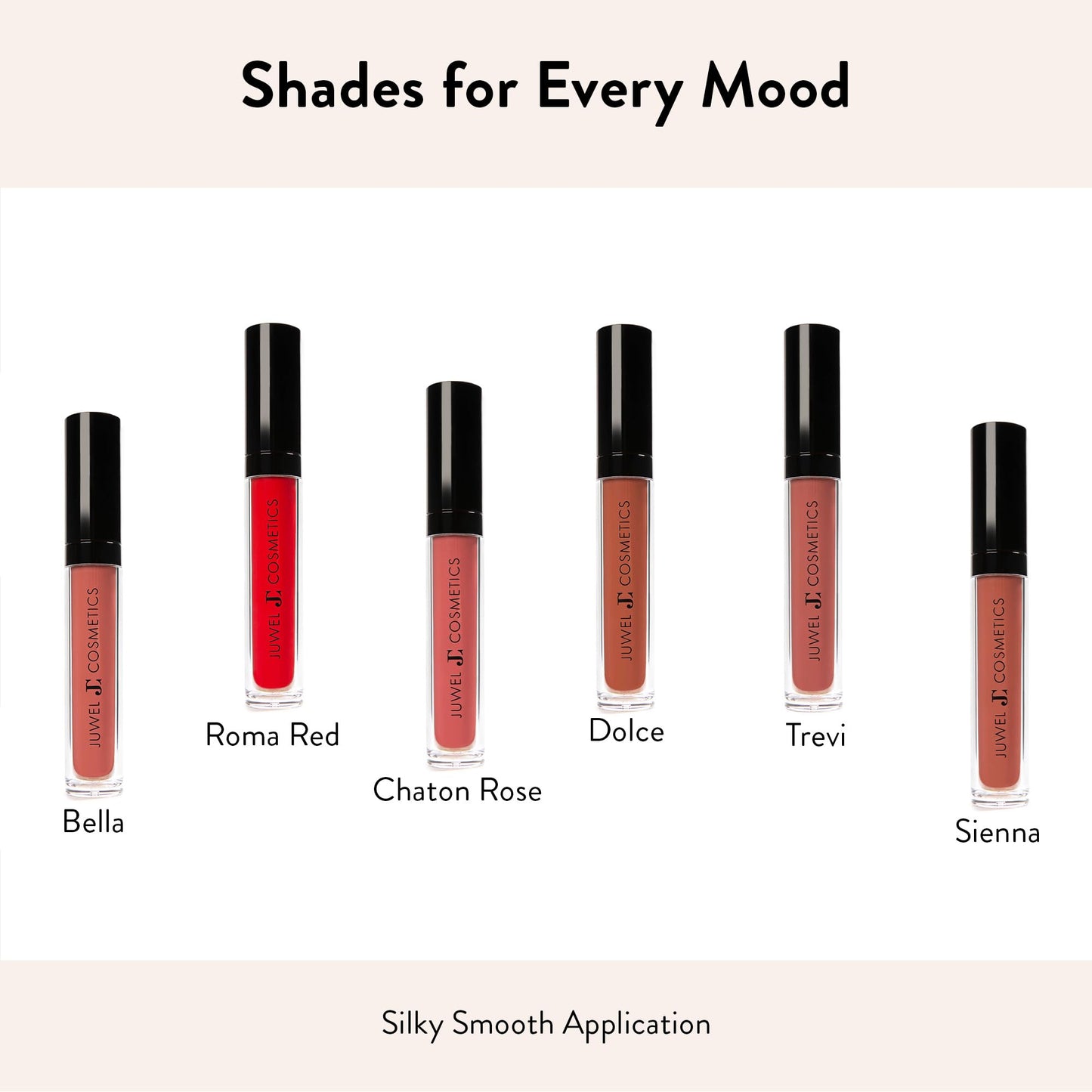 Juwel Cosmetics Liquid Lipstick for Women, High Pigment Long Lasting Lipstick, Lightweight Creamy Finish, Transfer-Proof Mineral-Based Nourishing Formula, Cruelty-Free & Lead-Free Lip Color, Roma Red