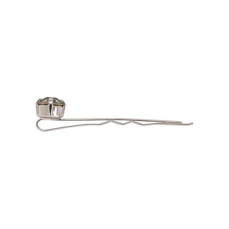L. Erickson Little Gem Bobby Pins - Elegant Black Diamond & Silver Design | Perfect for All Hair Types