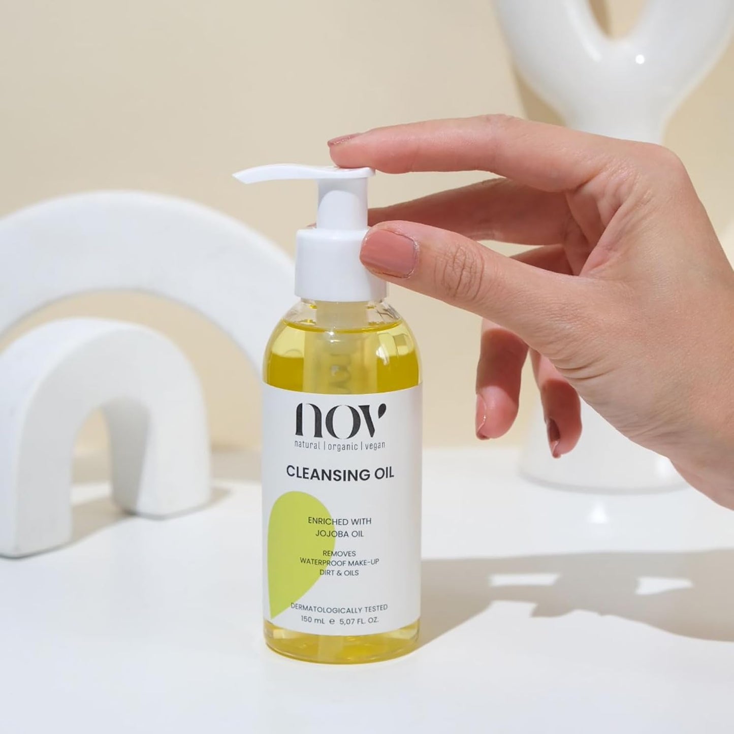 Cleansing Oil - Waterproof Makeup Remover & Hydrating Face Cleanser with Sweet Almond Oil - 5.07 oz