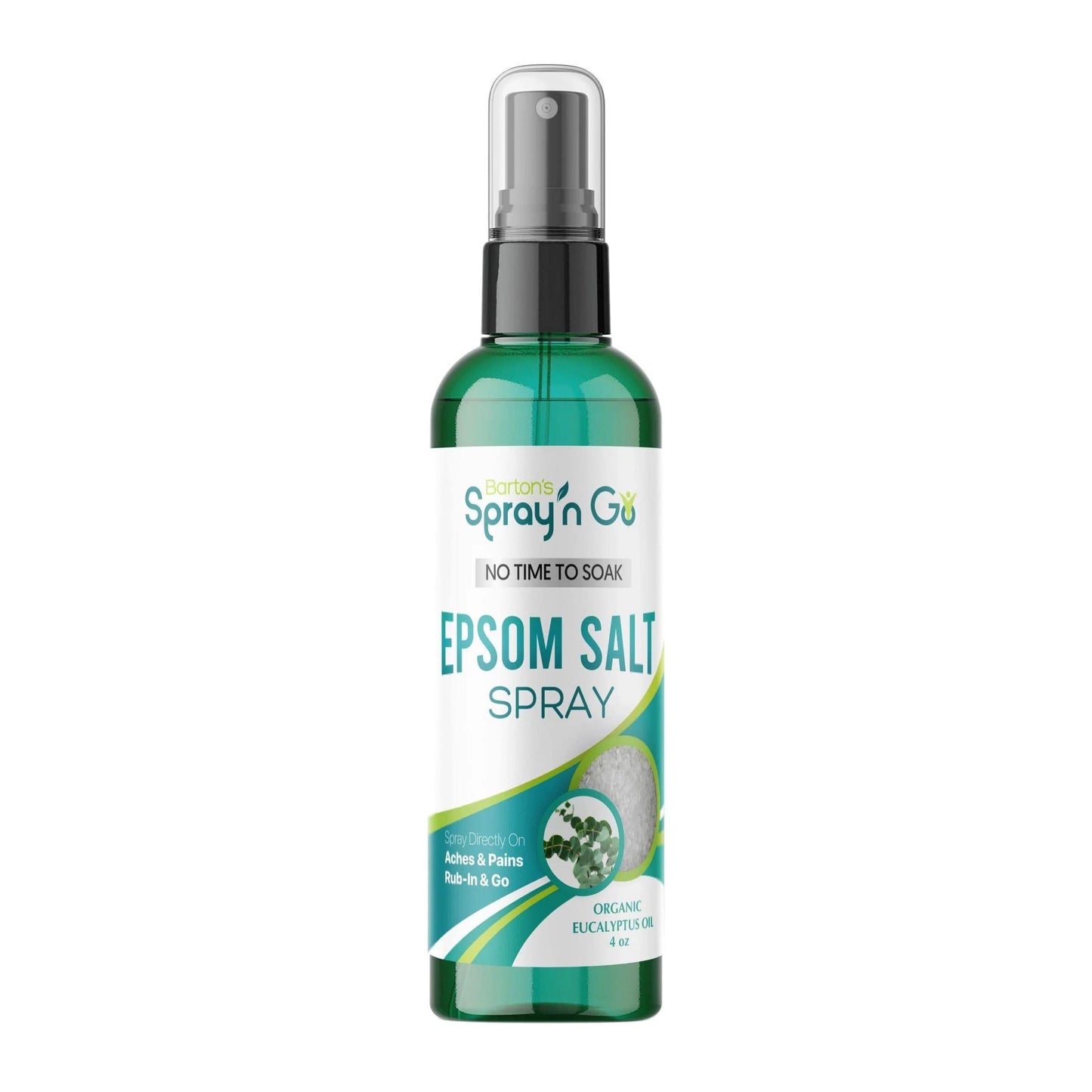 Barton’s Spray n Go Epsom Salt Spray, Unscented, Organic Eucalyptus Oil, Organic Lavender, 3-in-1 Set - Helps Muscles and Joint discomfort.